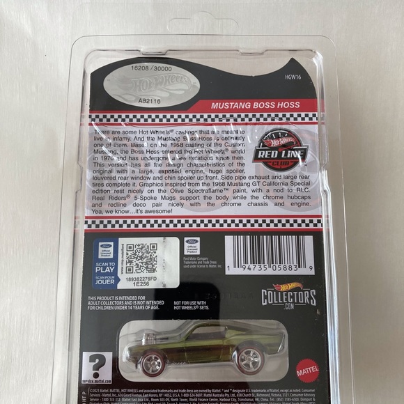 Hot Wheels Hoss 1:64 Car - Green (HGW16) - Picture 4 of 4